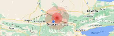В Чуйской области зарегистрировано землетрясение силой 3,5 балла