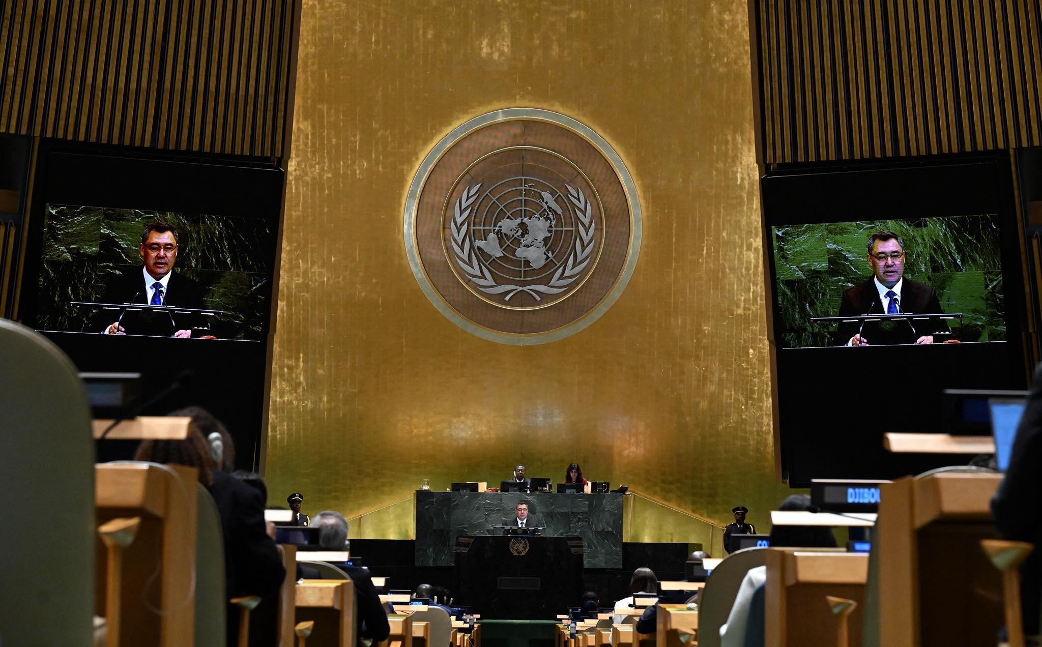 Садыр Жапаров: Палестиналыктарга каршы геноцидди токтотуп, эл аралык сот иликтөөнү башташы керек